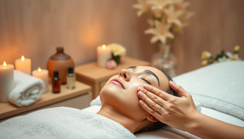 aromatherapy facial massage