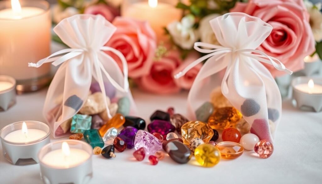 gemstone wedding favors