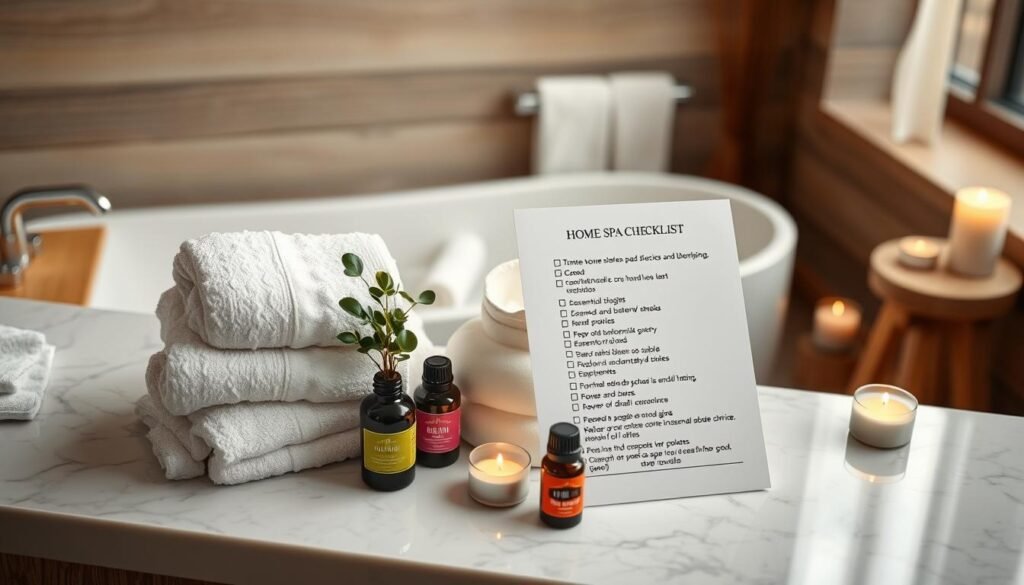 home spa checklist
