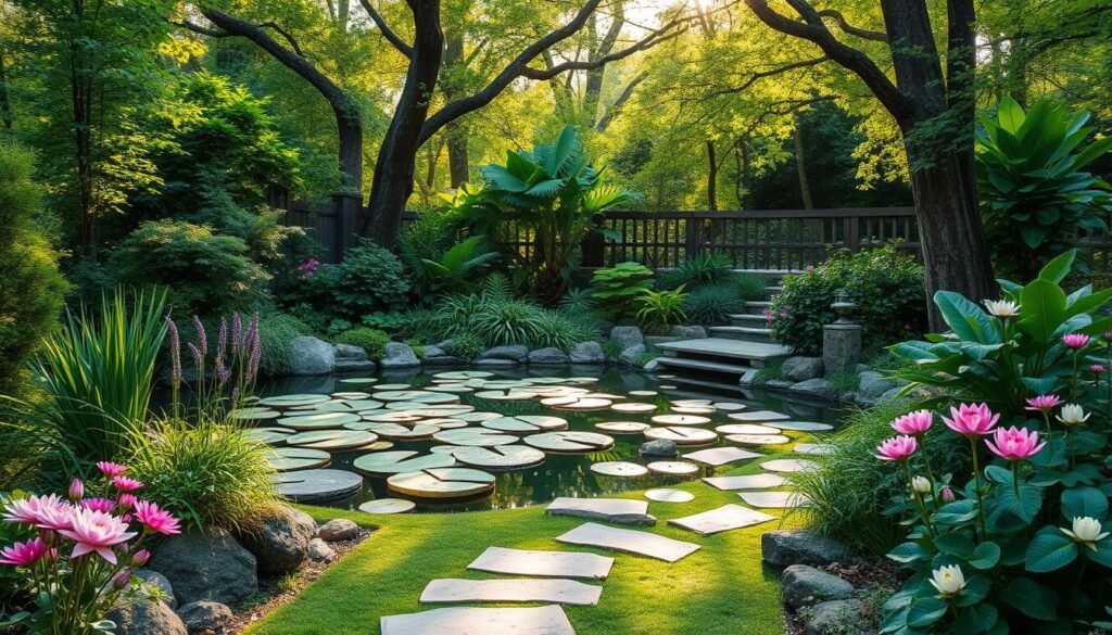 nature-inspired meditation space