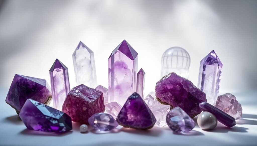 purple crystals
