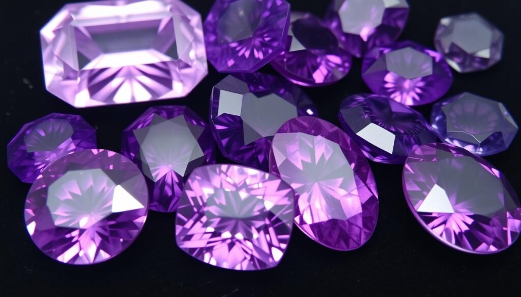 purple gemstones